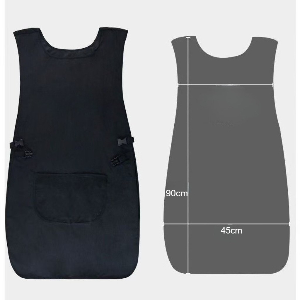 Leather Work Overalls - Avental de Cabeleireiro Dupla Face Impermeável