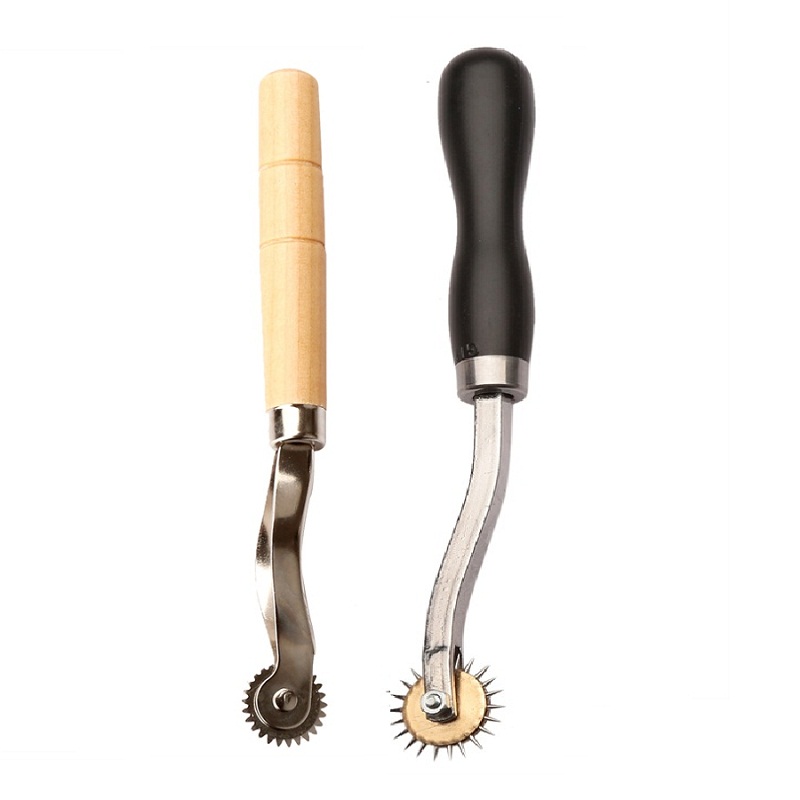 Leatherwork Kit - 2 Pçs/set 4mm/2mm Roda Overstitch Espaçamento