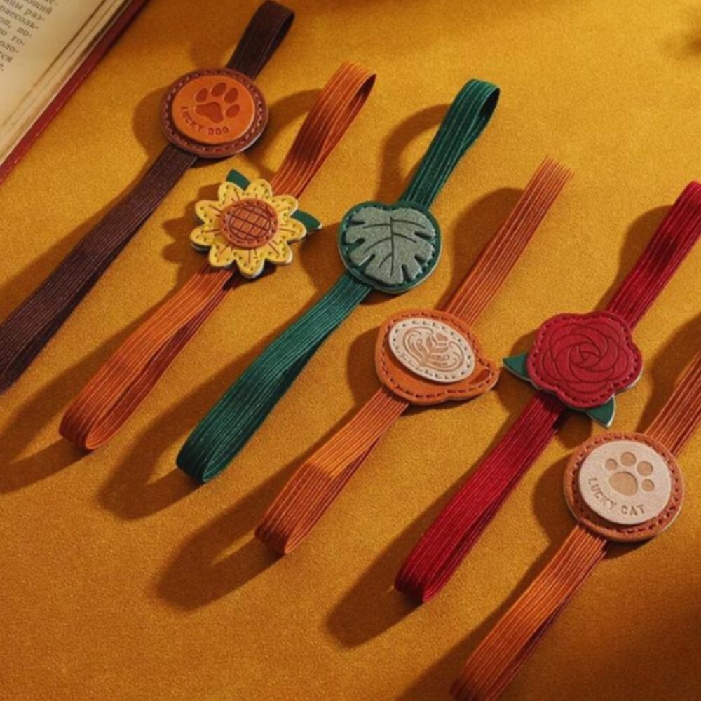 Leatherwork Books - Marcador de Página de Couro Vintage