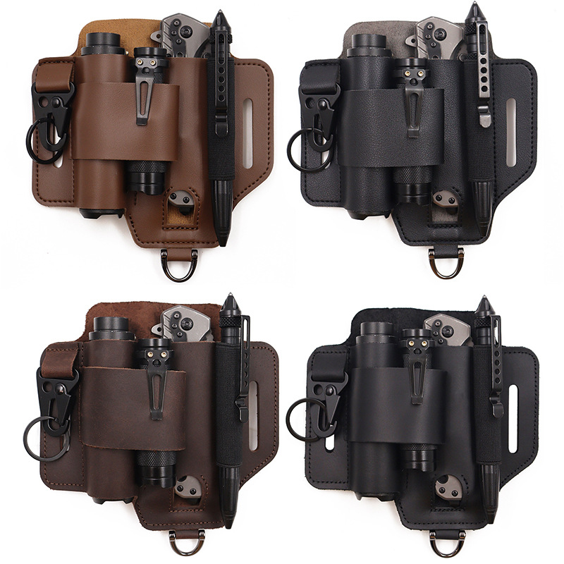Leatherwork Bag - Edc tático ferramenta coldre deserto sobrevivência