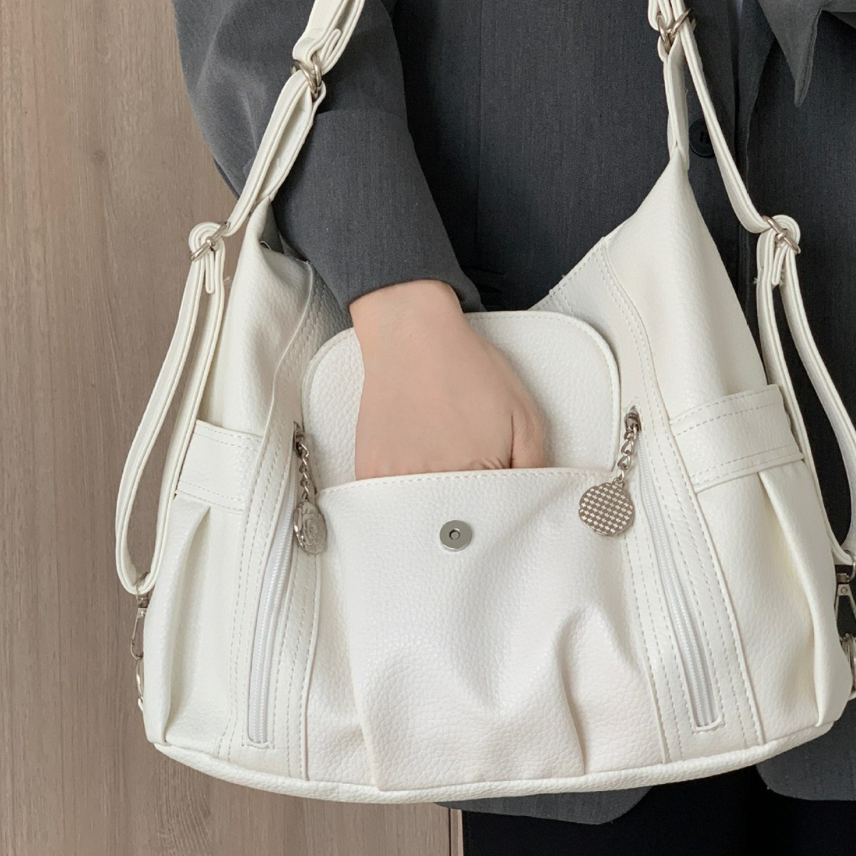 Leatherwork Bag - Bolsa agradável feminina moda versão coreana