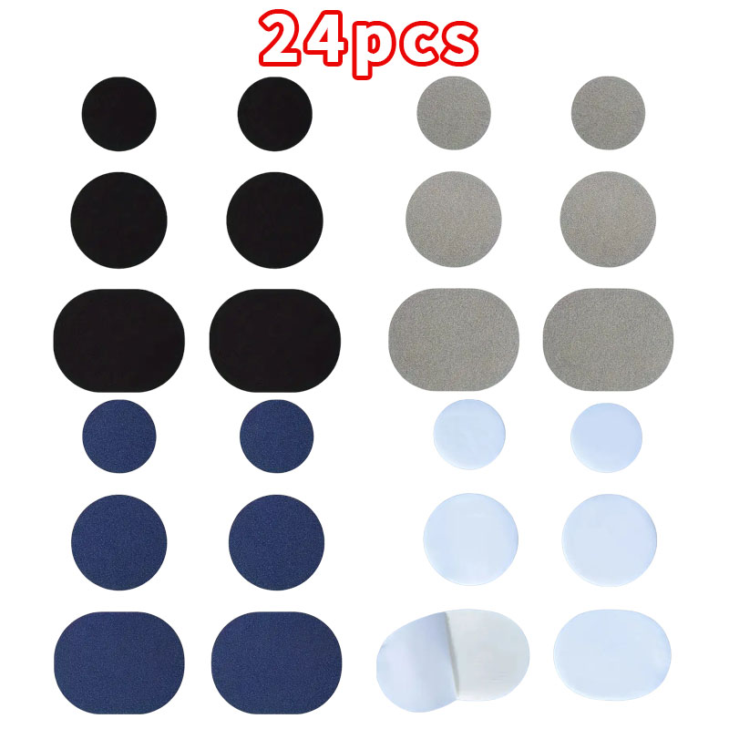 Leatherwork Kit - 24 Patches Autoadesivos para Reparação de