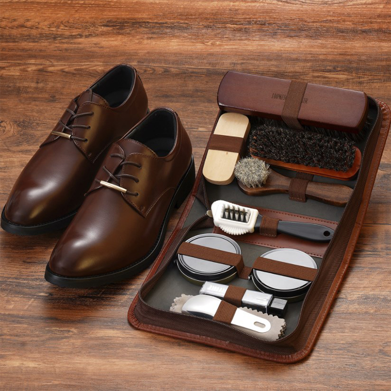 Leatherwork Kit - Conjunto de escova de sapato de