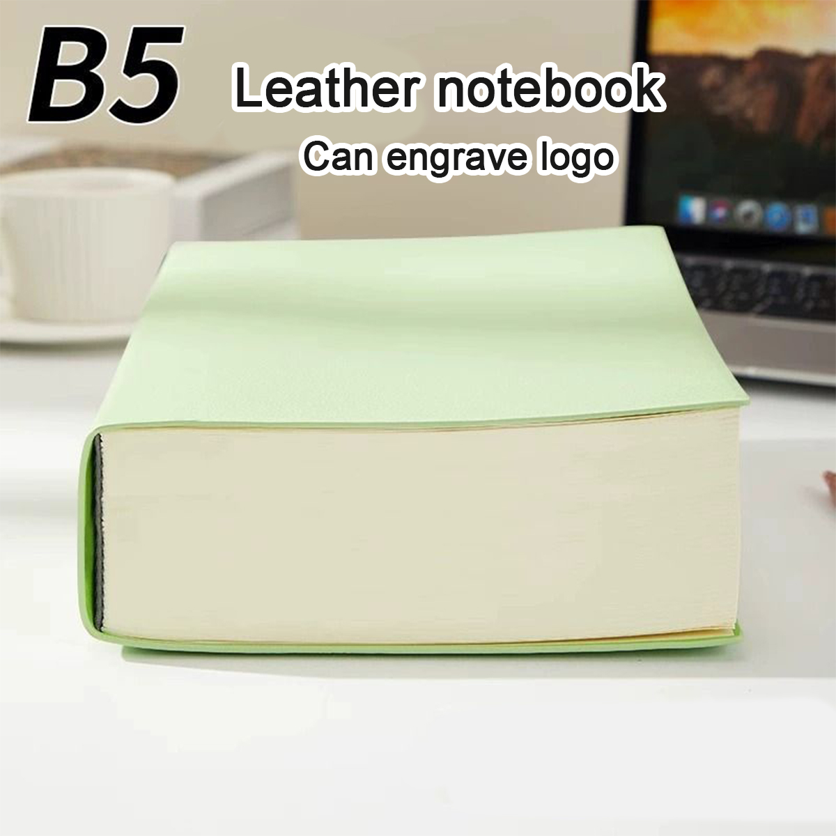 Leatherwork Logo - (Gravação de logotipo disponível) Caderno de