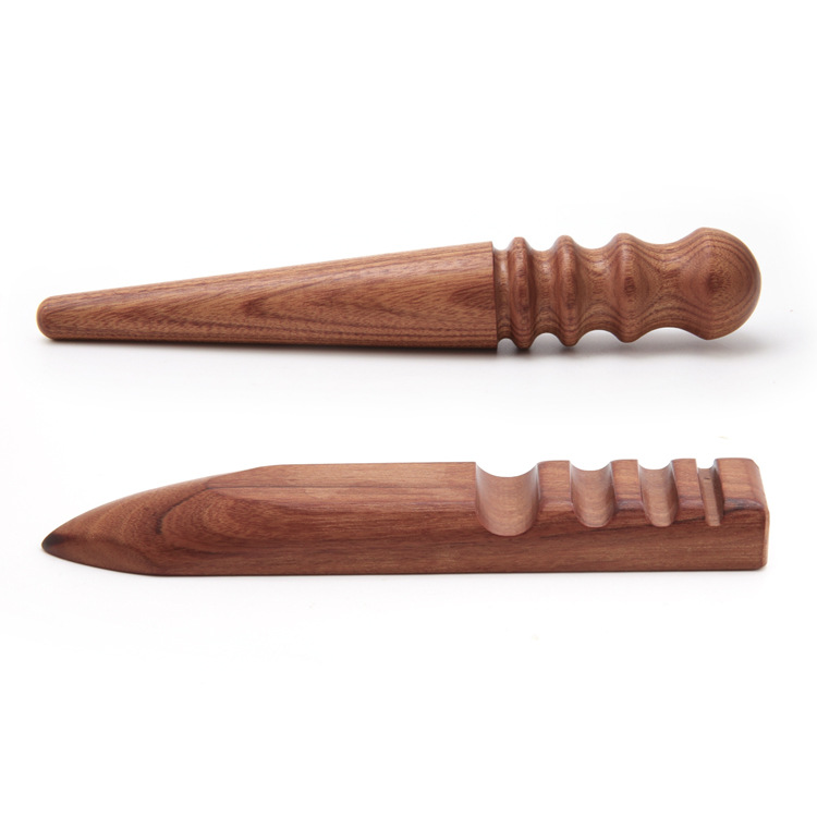 Leatherwork Craft - 1pc fatiador de madeira sulcos suaves