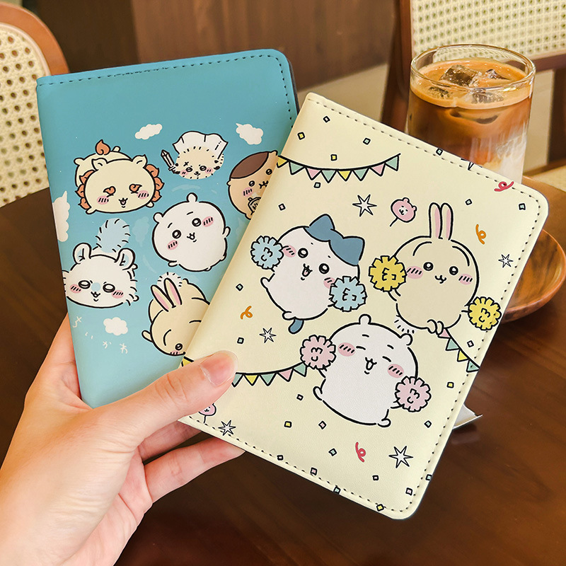 Leather Work Japan - Capa de Passaporte Chiikawa Kawaii com