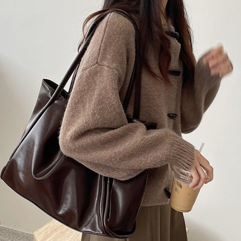 Leather Work Handbags For Women - Bolsa de Ombro Feminina Vintage Nova