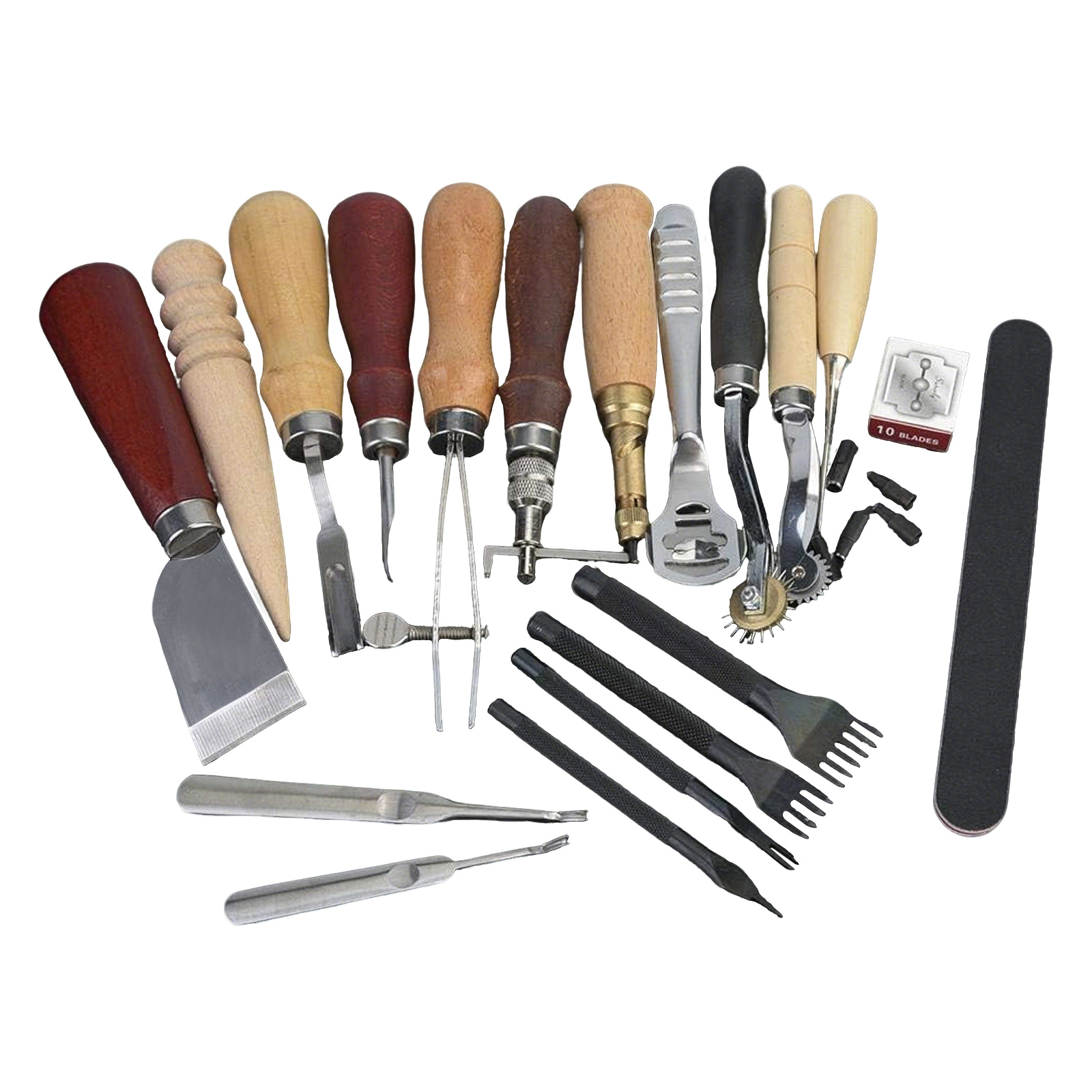 Leatherwork Craft - Kit de Ferramentas para Couro, 19