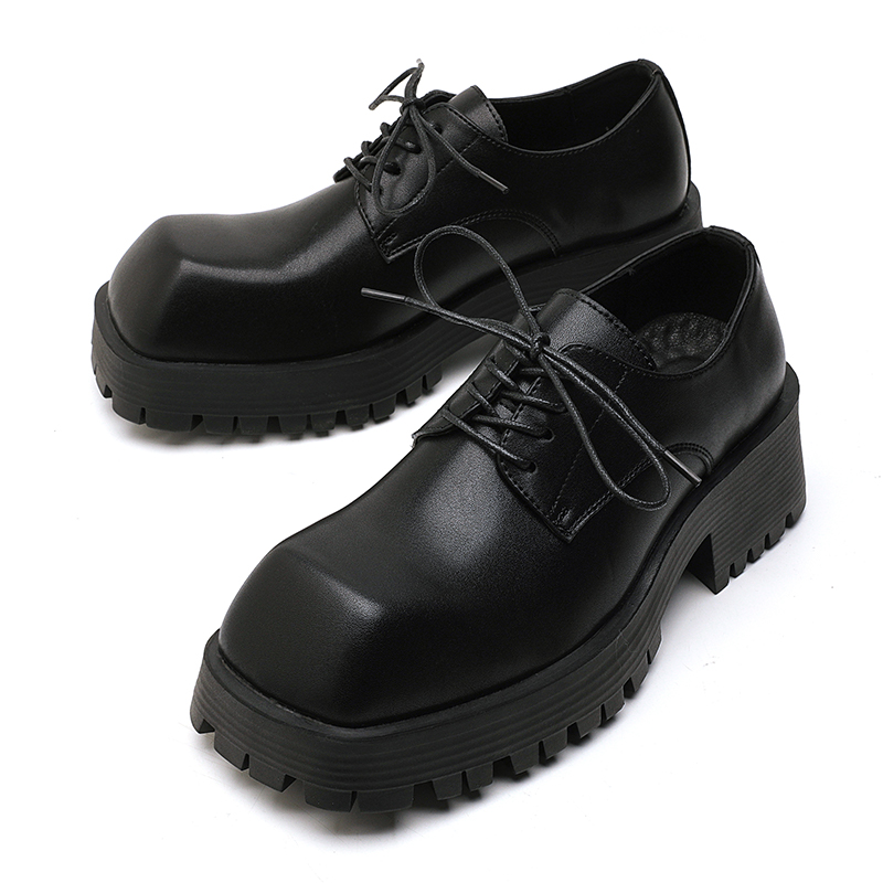 Leather Work Japan - Sapatos de Plataforma para Homens, Sapatos