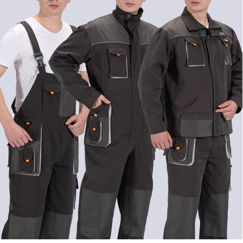 Leather Work Overalls - Ternos de soldagem macacão de trabalho