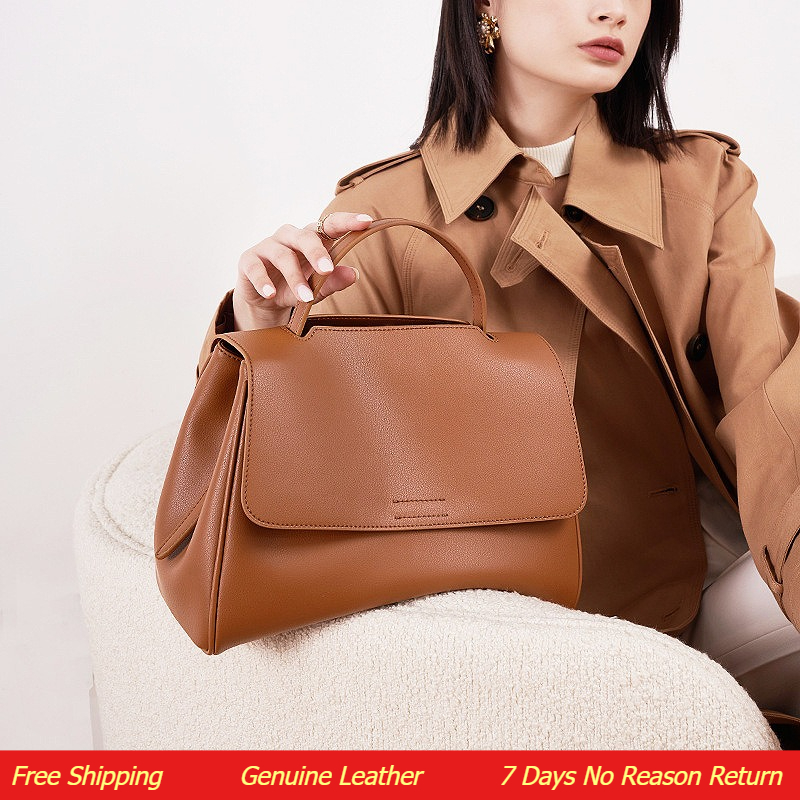 Leather Work Handbags For Women - Bolsa tote de luxo feminina para