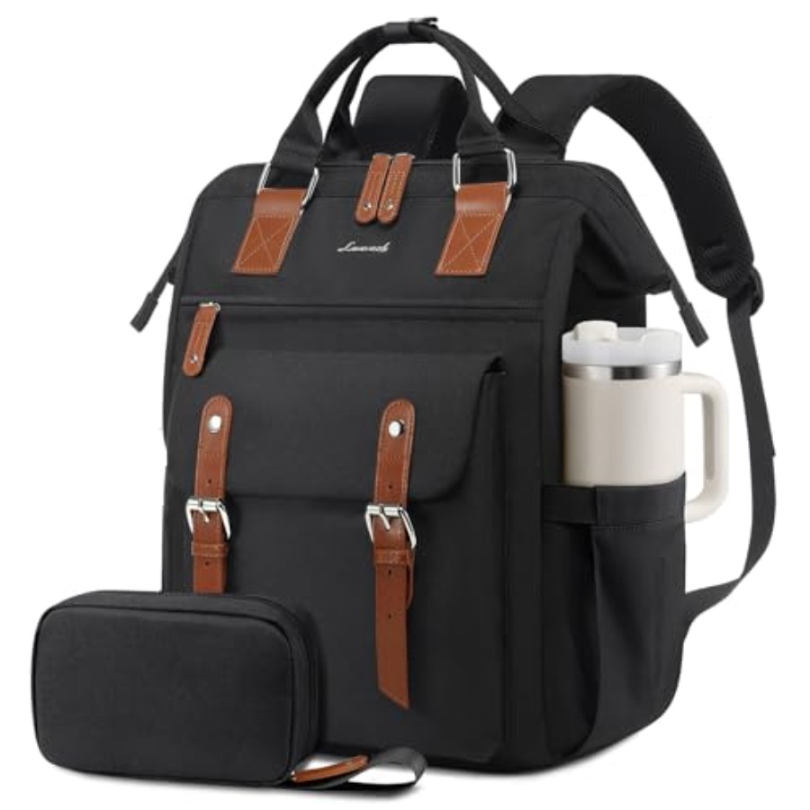 Leatherwork Bag - Mochila para Laptop Feminina, Bolsa de