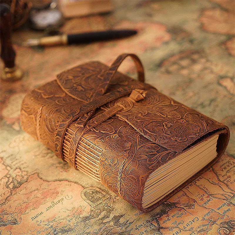 Leatherwork Books - Caderno de couro feito à mão