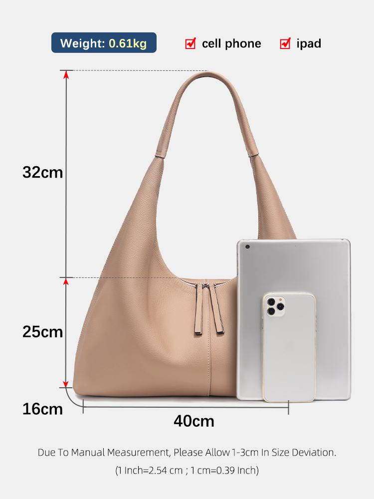 Bolsa Hobo Feminina Zency de C - Leatherwork Bag avaliação e preço