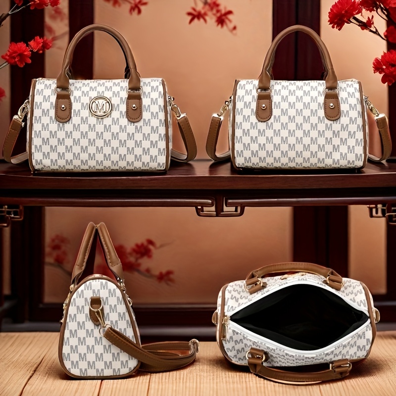 Bolsa de ombro feminina com al - Leatherwork Logo avaliação e preço