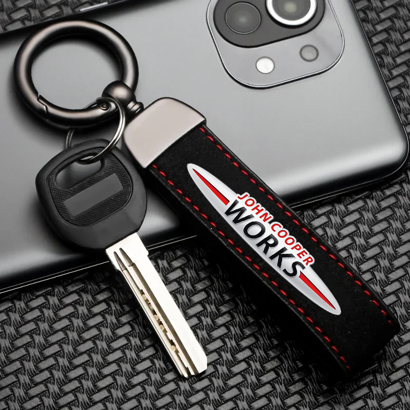 Chaveiro de Couro Suede com Lo - Leatherwork Logo avaliação e preço