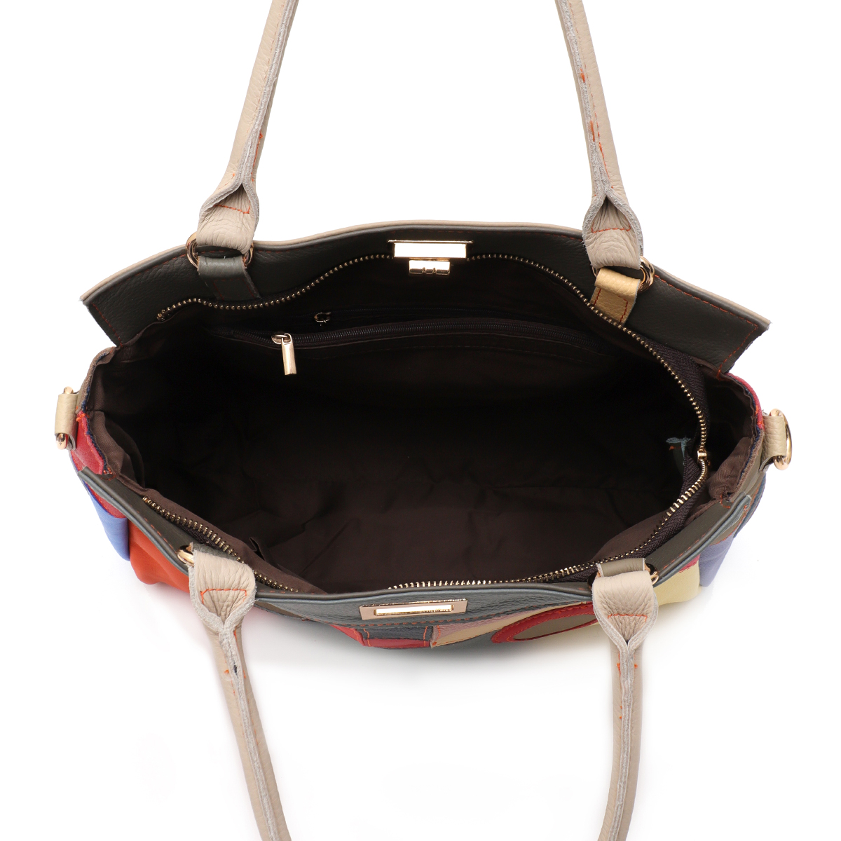 Sc chique colorido couro real  - Leather Work Handbags For Women avaliação e preço
