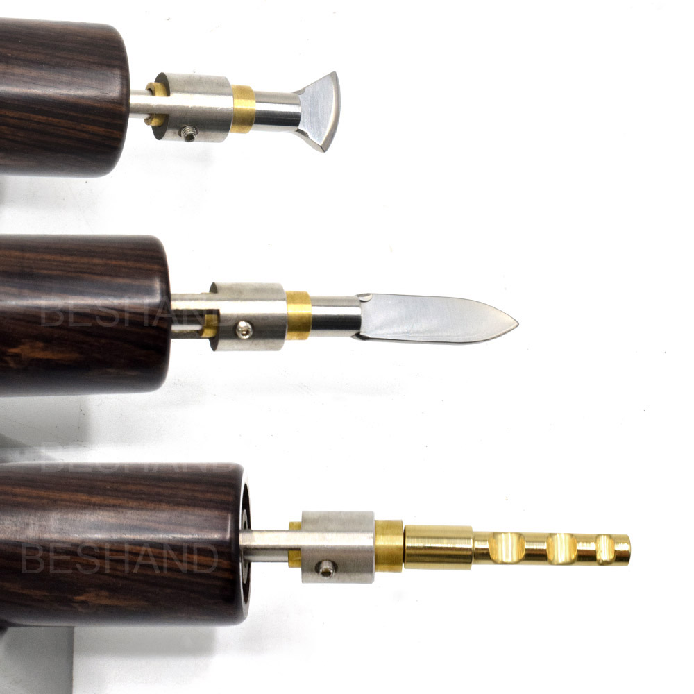Couro afiação e vincar máquina - Leatherwork Edge Creaser avaliação e preço