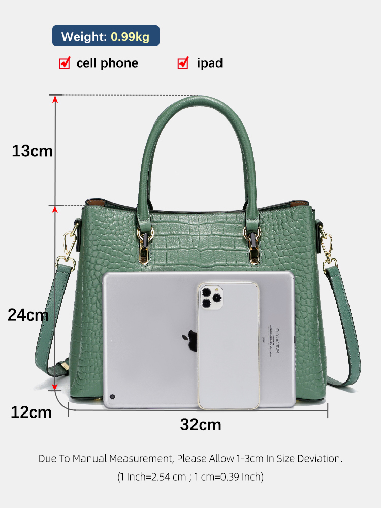 Bolsa Feminina Zency de Couro  - Leather Work Handbags For Women avaliação e preço