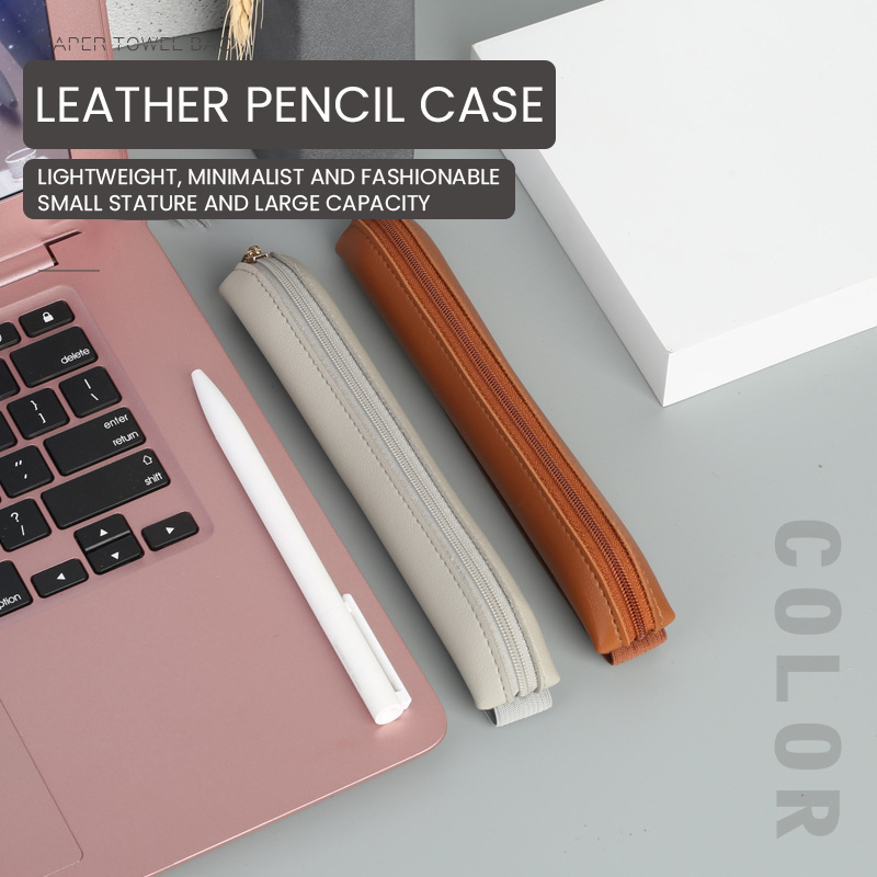 PU Couro Pen Holder com Zíper  - Leatherwork Books avaliação e preço