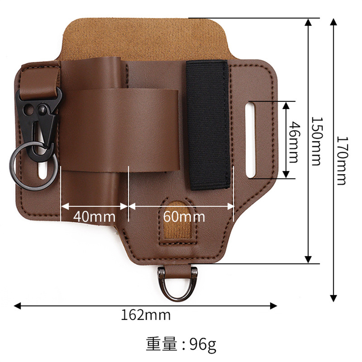 Edc tático ferramenta coldre d - Leatherwork Bag avaliação e preço