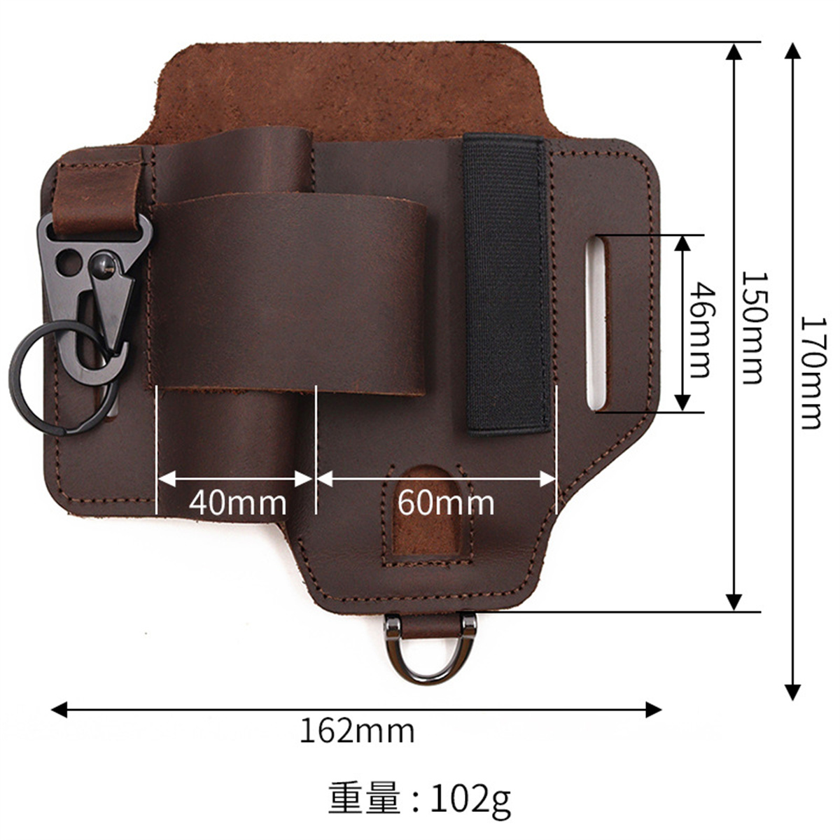 Edc tático ferramenta coldre d - Leatherwork Bag avaliação e preço
