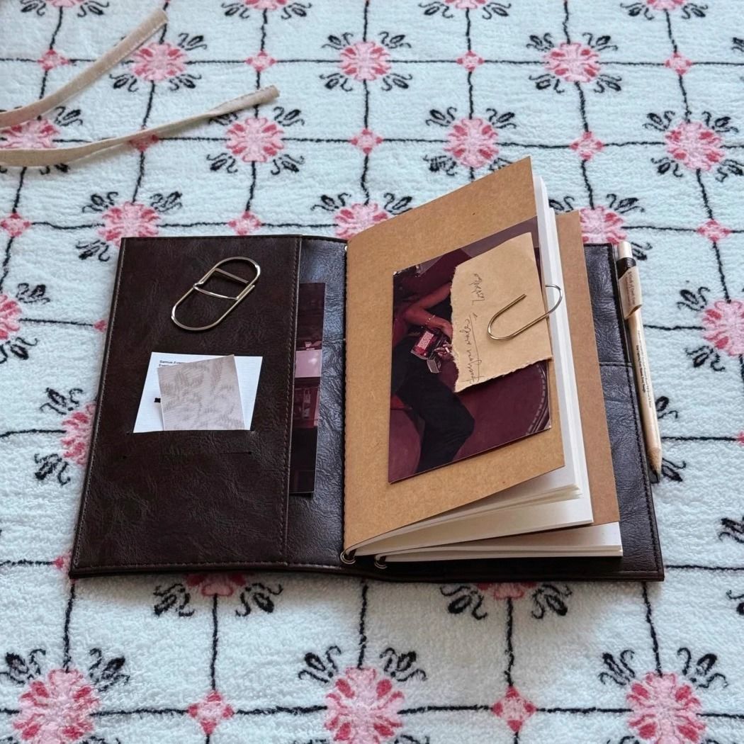 Caderno vintage preto de couro - Leatherwork Books avaliação e preço
