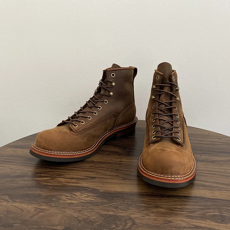 Botas de tornozelo masculinas  - Leatherwork Tools avaliação e preço