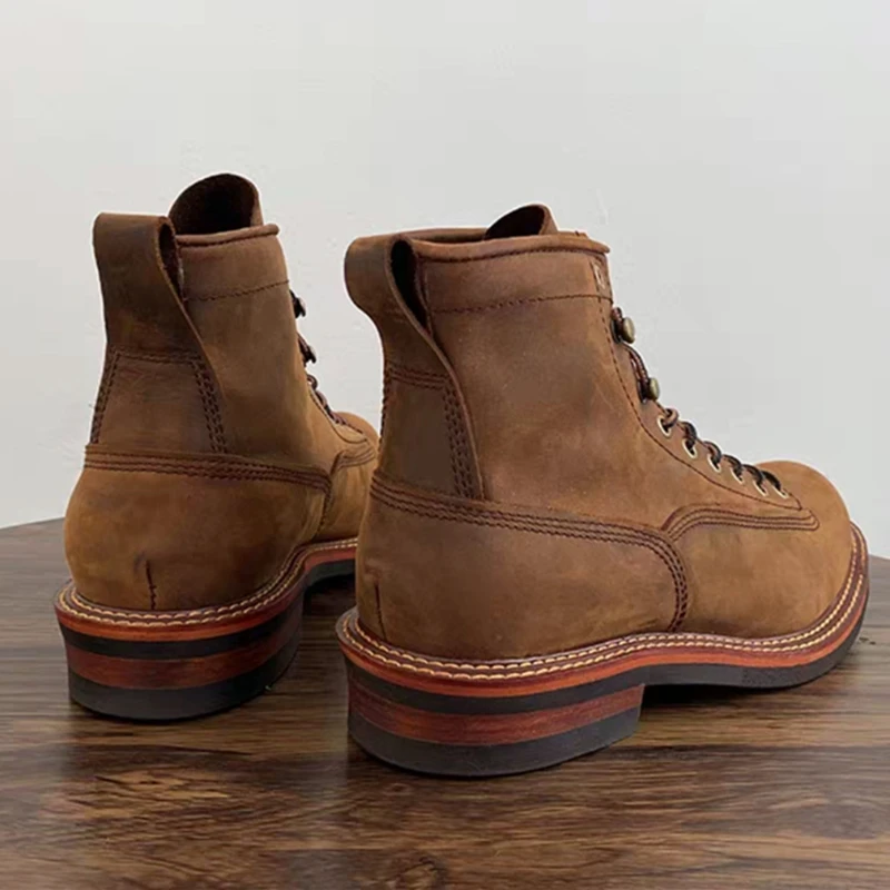 Botas de tornozelo masculinas  - Leatherwork Tools avaliação e preço