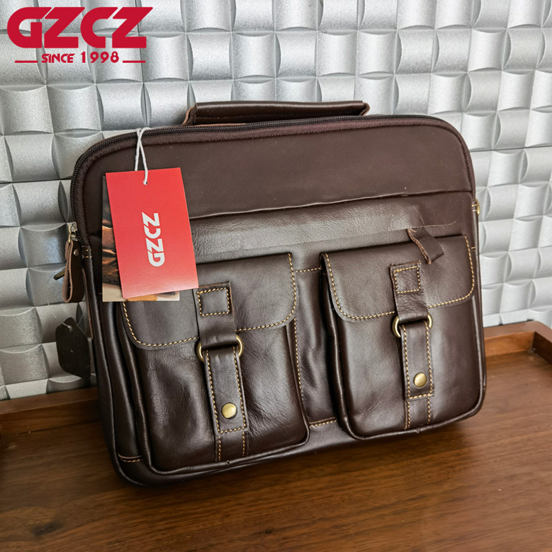Bolsa Masculina GZCZ para Laze - Leatherwork Bag avaliação e preço