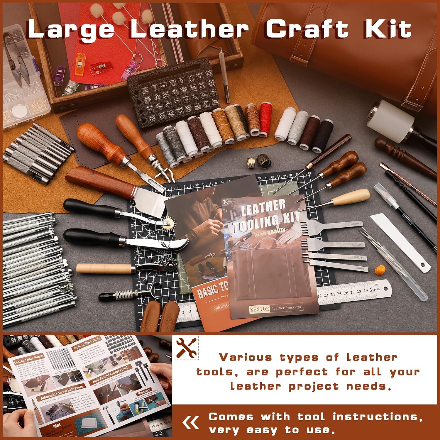 Kit de Ferramentas para Trabal - Leatherwork Tools avaliação e preço
