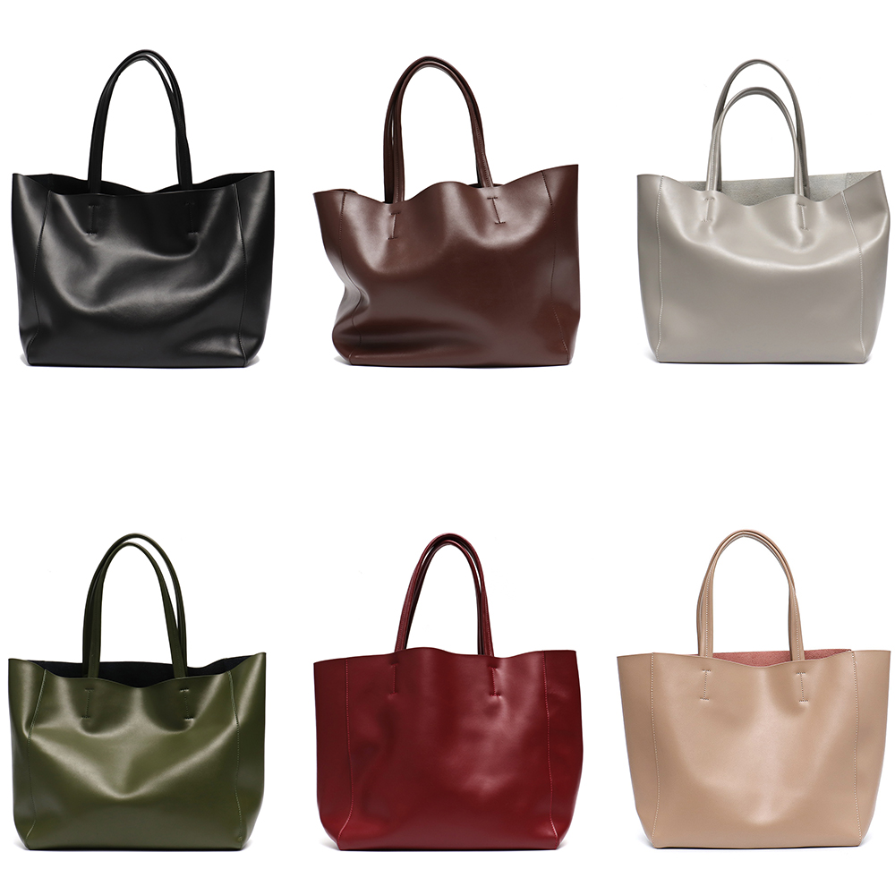 Bolsa tote grande minimalista  - Leather Work Handbags For Women avaliação e preço