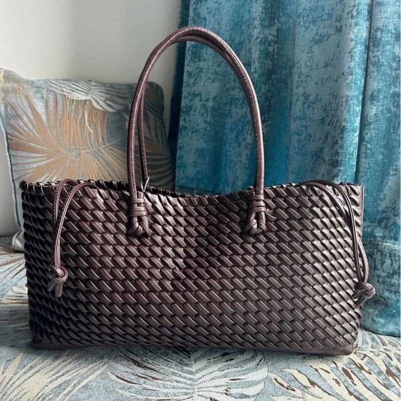 Bolsa Tote de Luxo em PU Tranç - Leatherwork Bag avaliação e preço