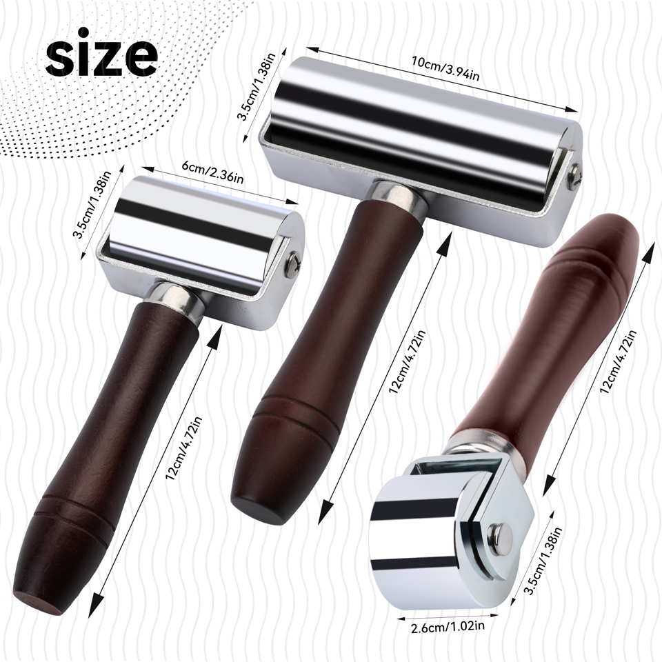 Rolo de Couro para Pressionar  - Leatherwork Edge Creaser avaliação e preço