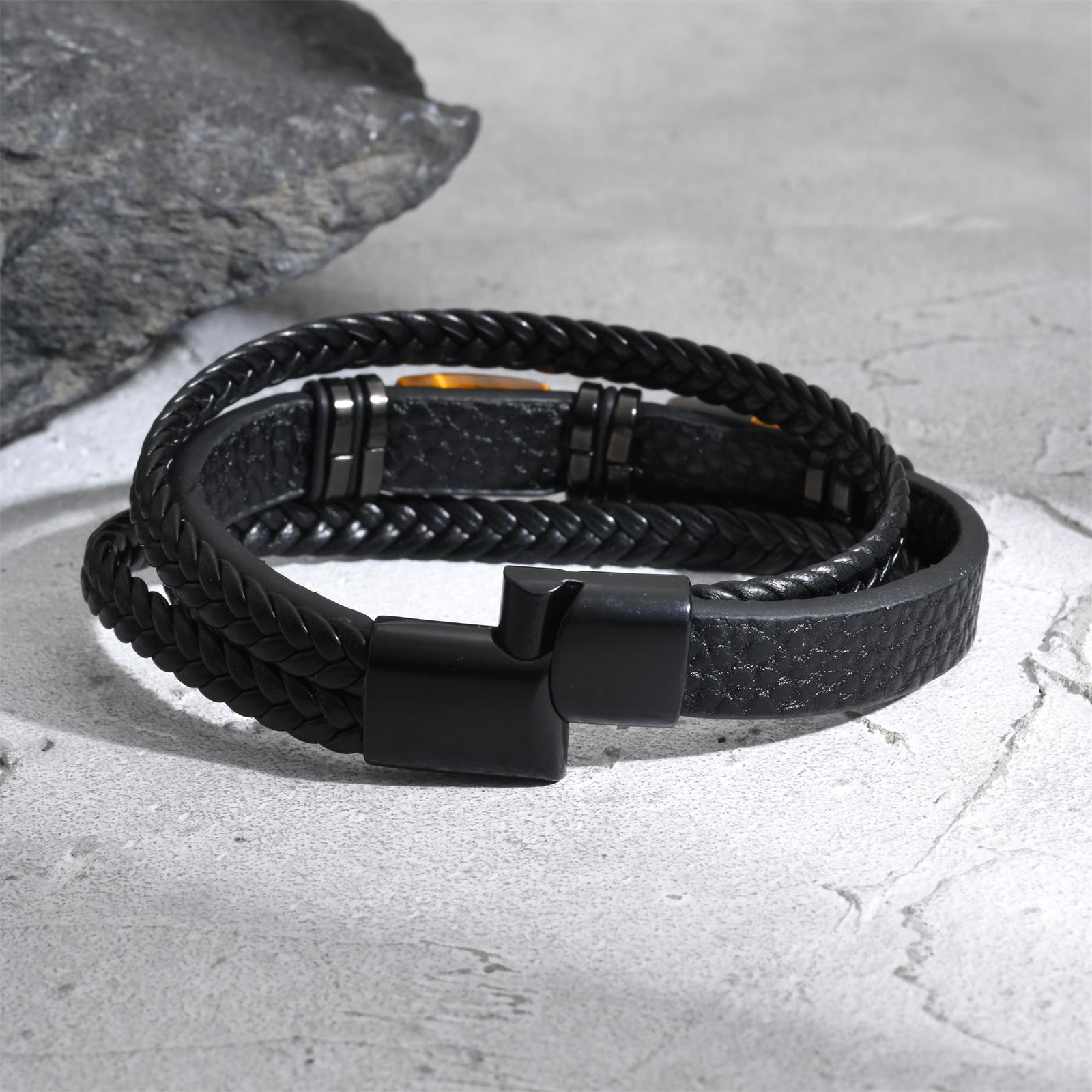 Pulseira de Couro Trançado Mas - Leatherwork Logo avaliação e preço