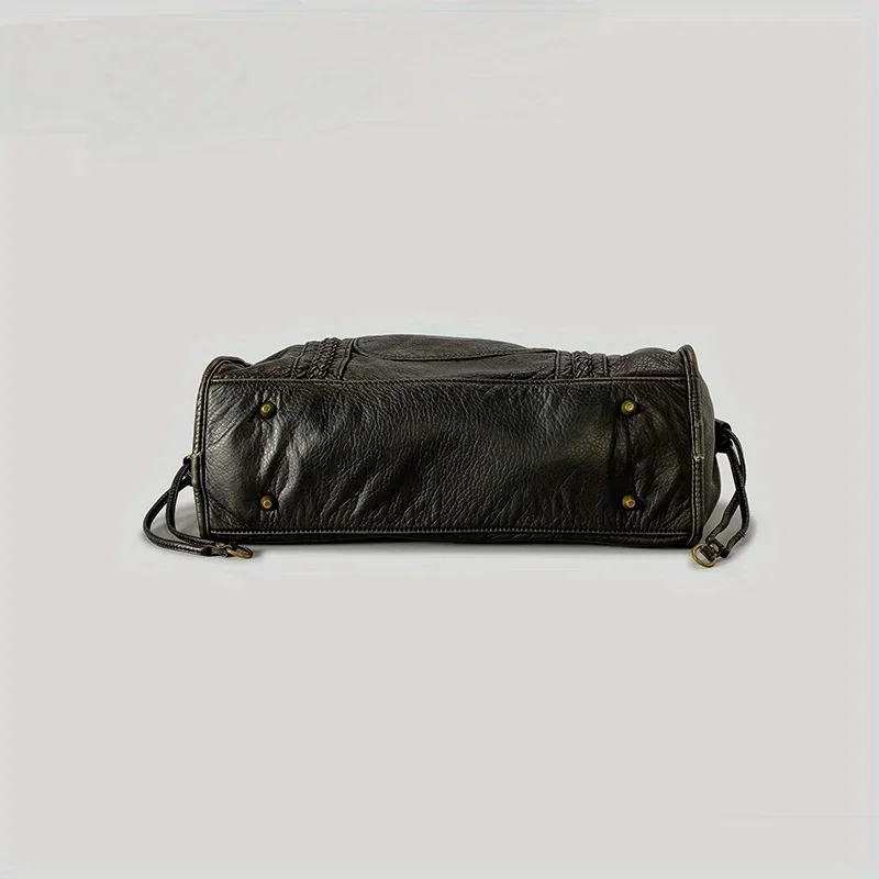 Moda feminina vintage lavado b - Leatherwork Rivets avaliação e preço