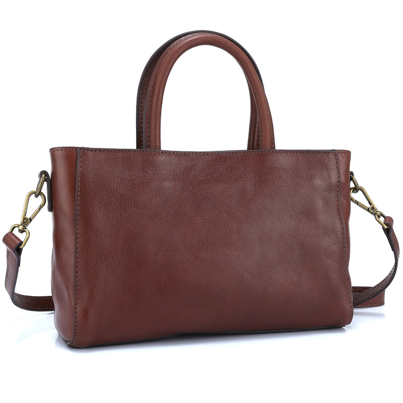 Bolsas de couro natural para m - Leather Work Handbags For Women avaliação e preço