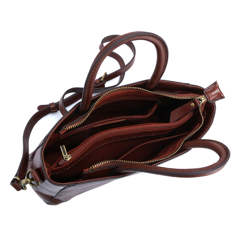 Bolsas de couro natural para m - Leather Work Handbags For Women avaliação e preço