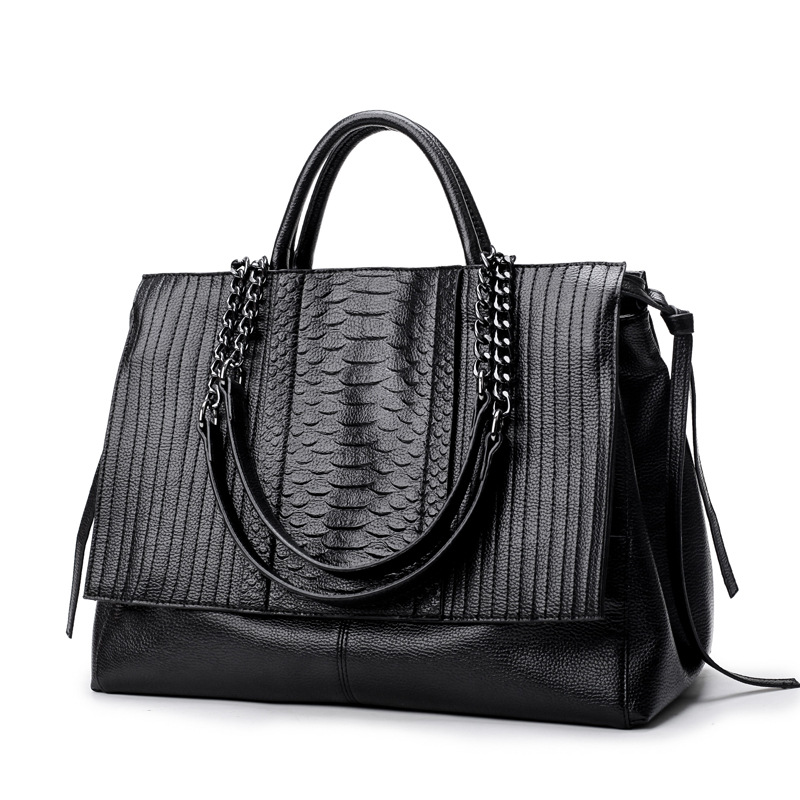 Bolsa tote elegante com zíper, - Leatherwork Bag avaliação e preço