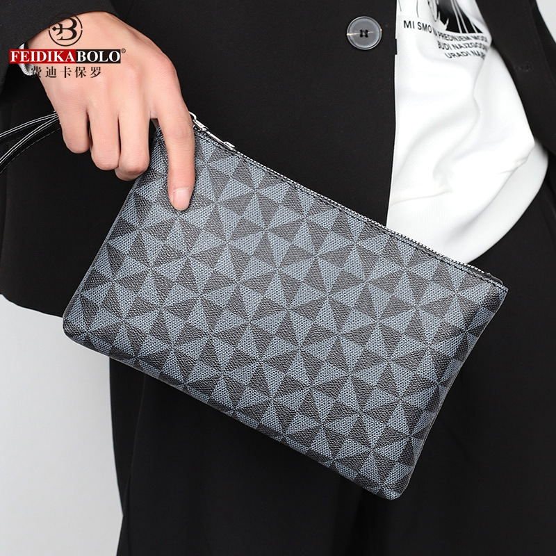 Bolsa de Mão Masculina de Cour - Leatherwork Rivets avaliação e preço