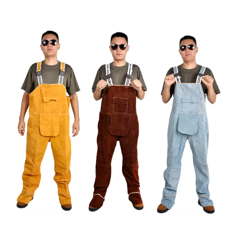 Macacão de babador de soldagem - Leather Work Overalls avaliação e preço