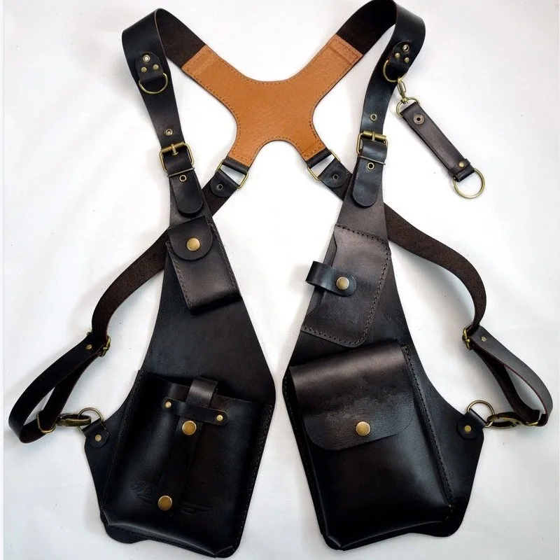 Bolsa de arnês de ombro Steamp - Leatherwork Rivets avaliação e preço