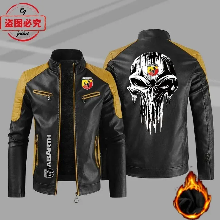 Jaqueta de Couro PU com Logo A - Leatherwork Logo avaliação e preço