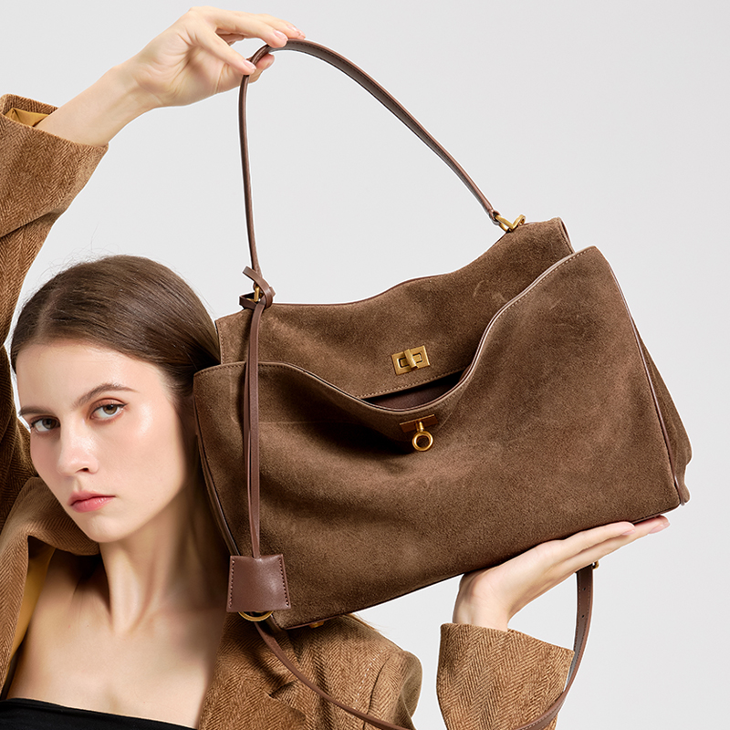 Bolsa feminina de couro genuín - Leather Work Handbags For Women avaliação e preço