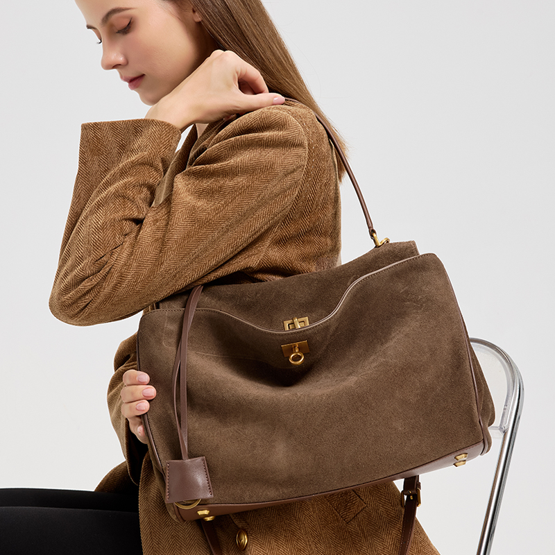 Bolsa feminina de couro genuín - Leather Work Handbags For Women avaliação e preço