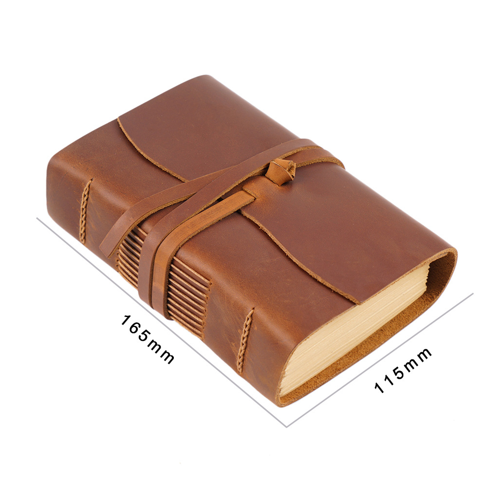 Caderno de couro feito à mão m - Leatherwork Books avaliação e preço
